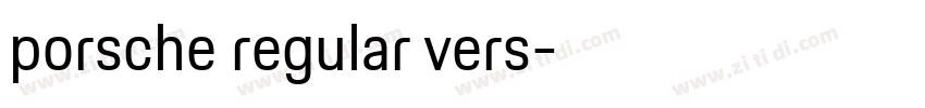 porsche regular vers字体转换 porsche regular vers字体转换